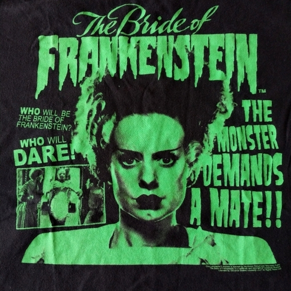 Rock Rebel Tops - Rock Rebel classic Universal Monsters Bride of Frankenstein t-shirt